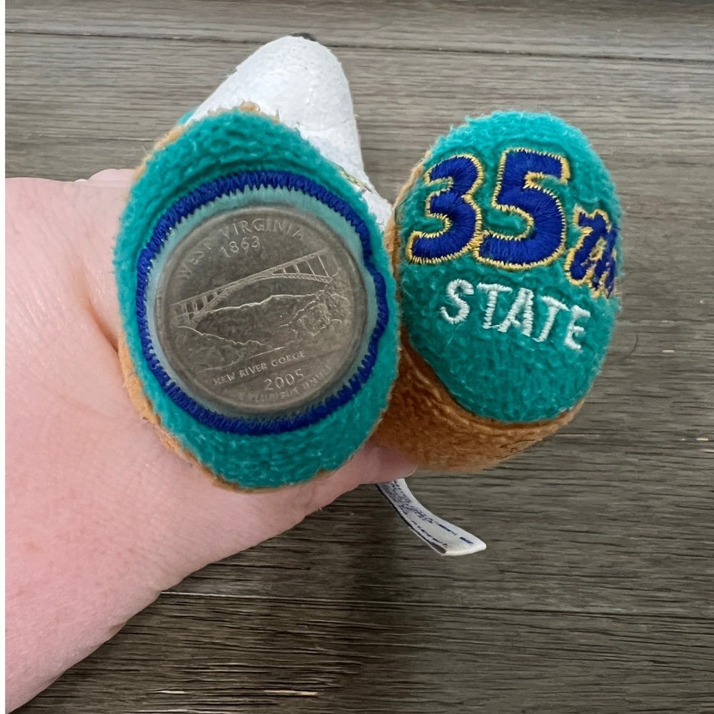 West Virginia State Quarter Teddy Bear Plush Limited Treasures 35th State Coin - Picture 5 of 6
